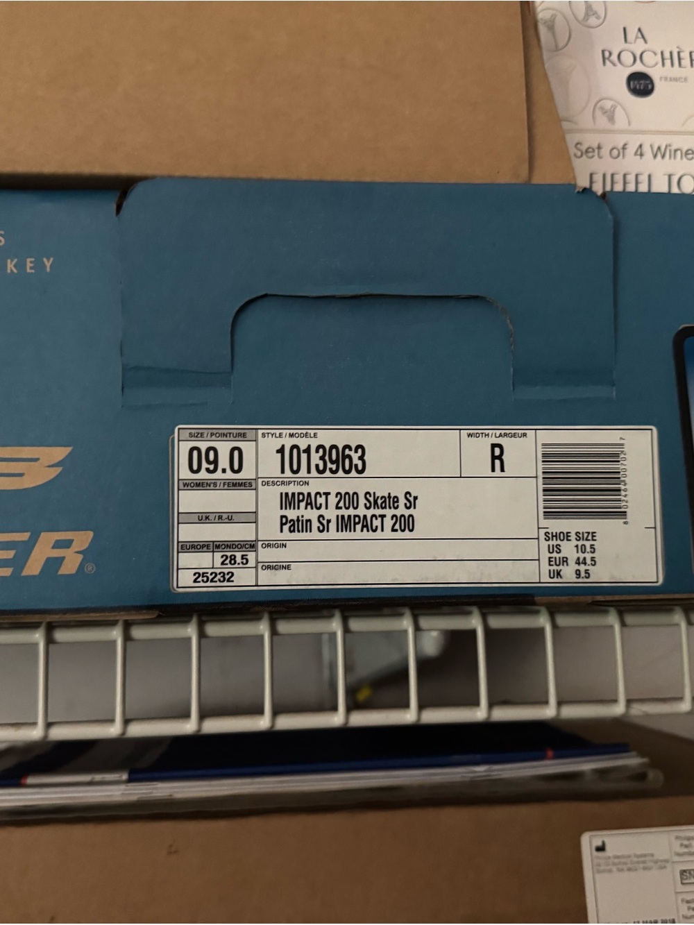 Bauer Impact 200 hockey skate - NWIB, Size 9.0
